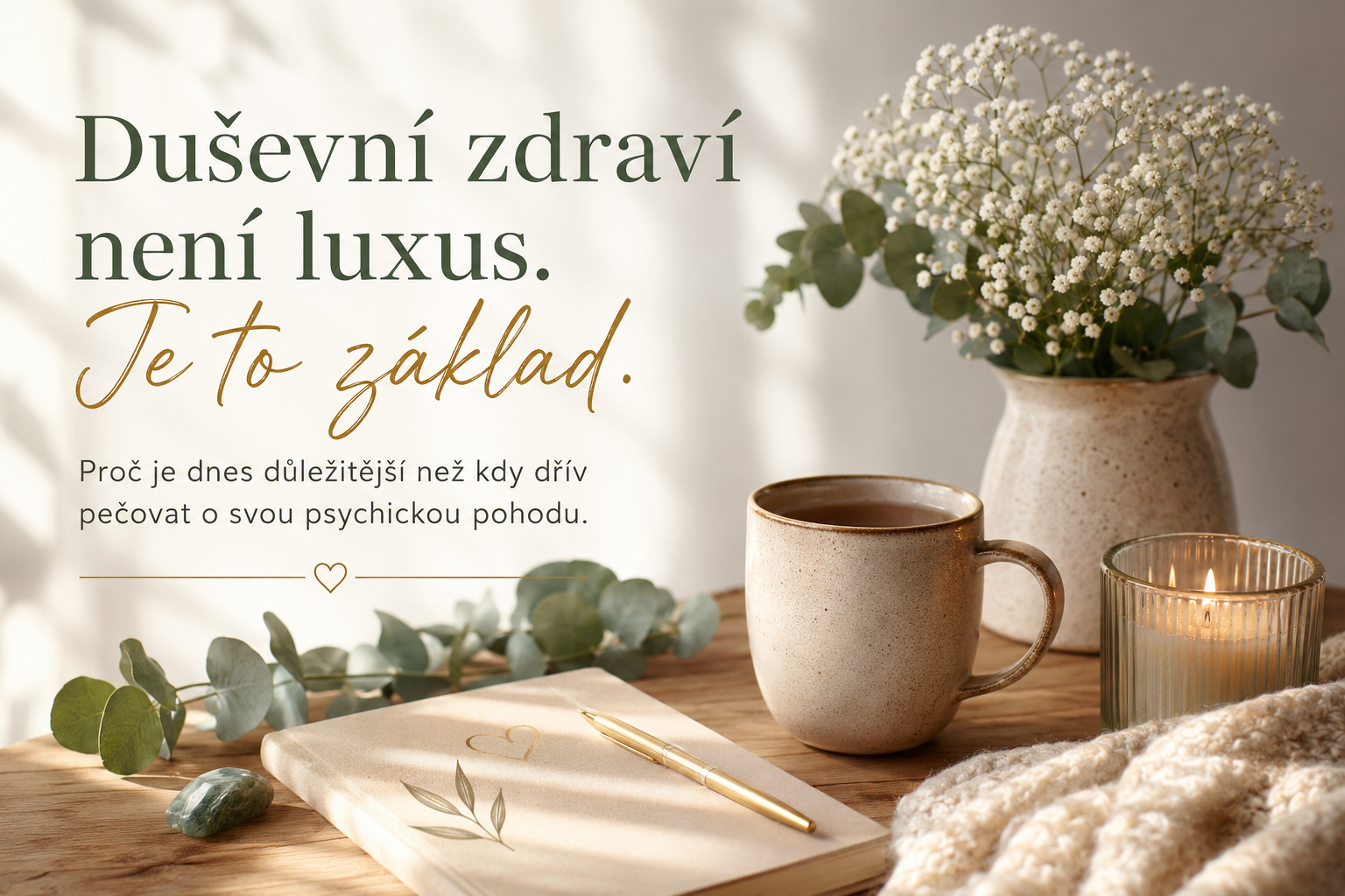 Duševní zdraví není luxus, je to základ