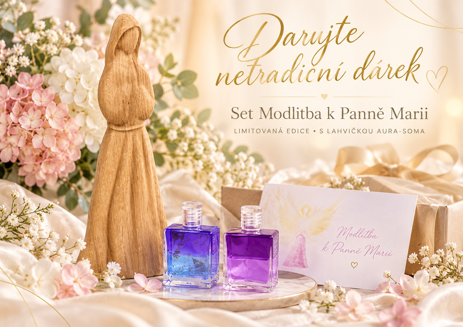 Set Modlitba k Panně Marii s Aura-Soma