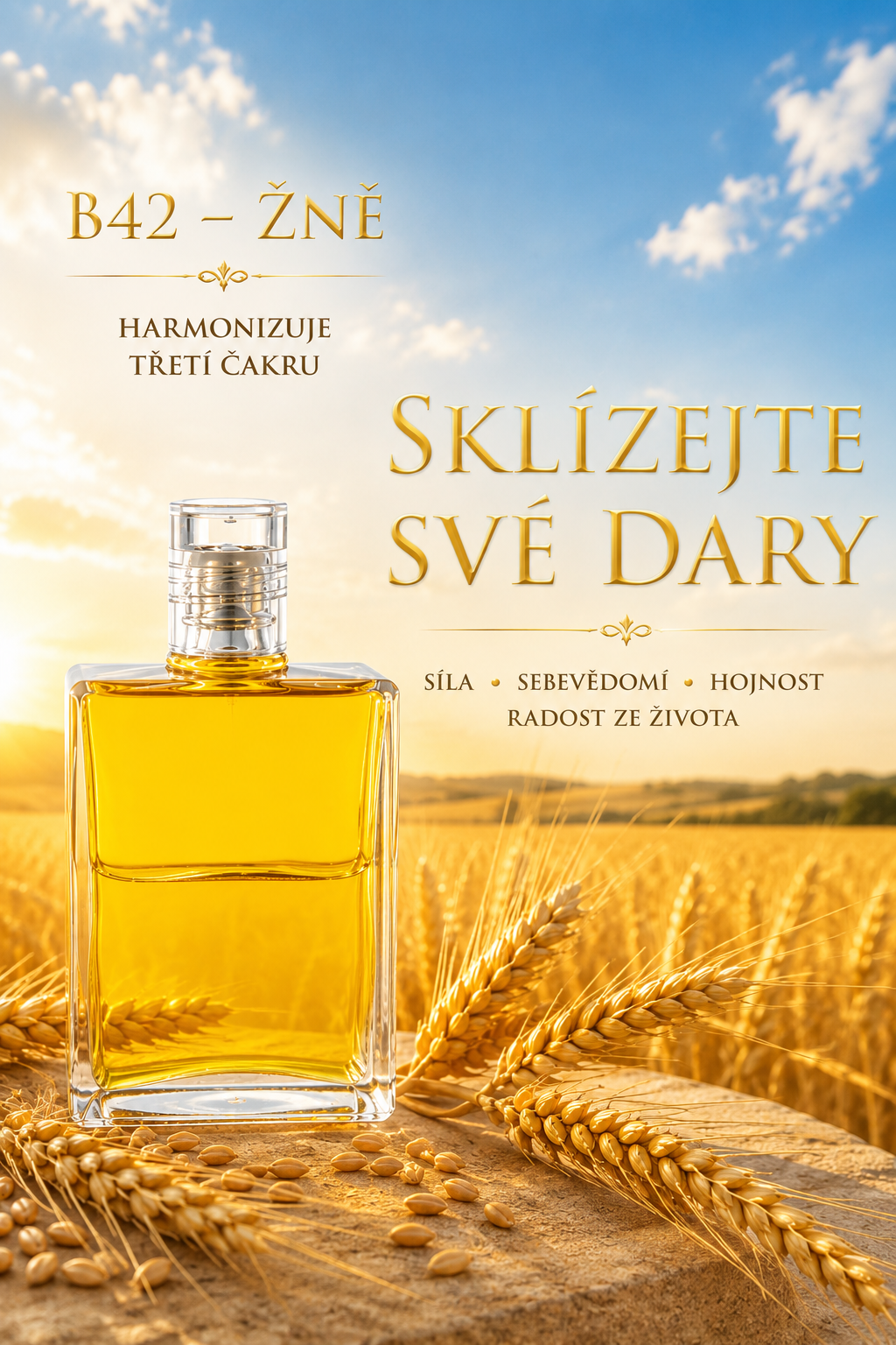 Equilibrium B42 Žně | Aura-Soma a harmonie třetí čakry