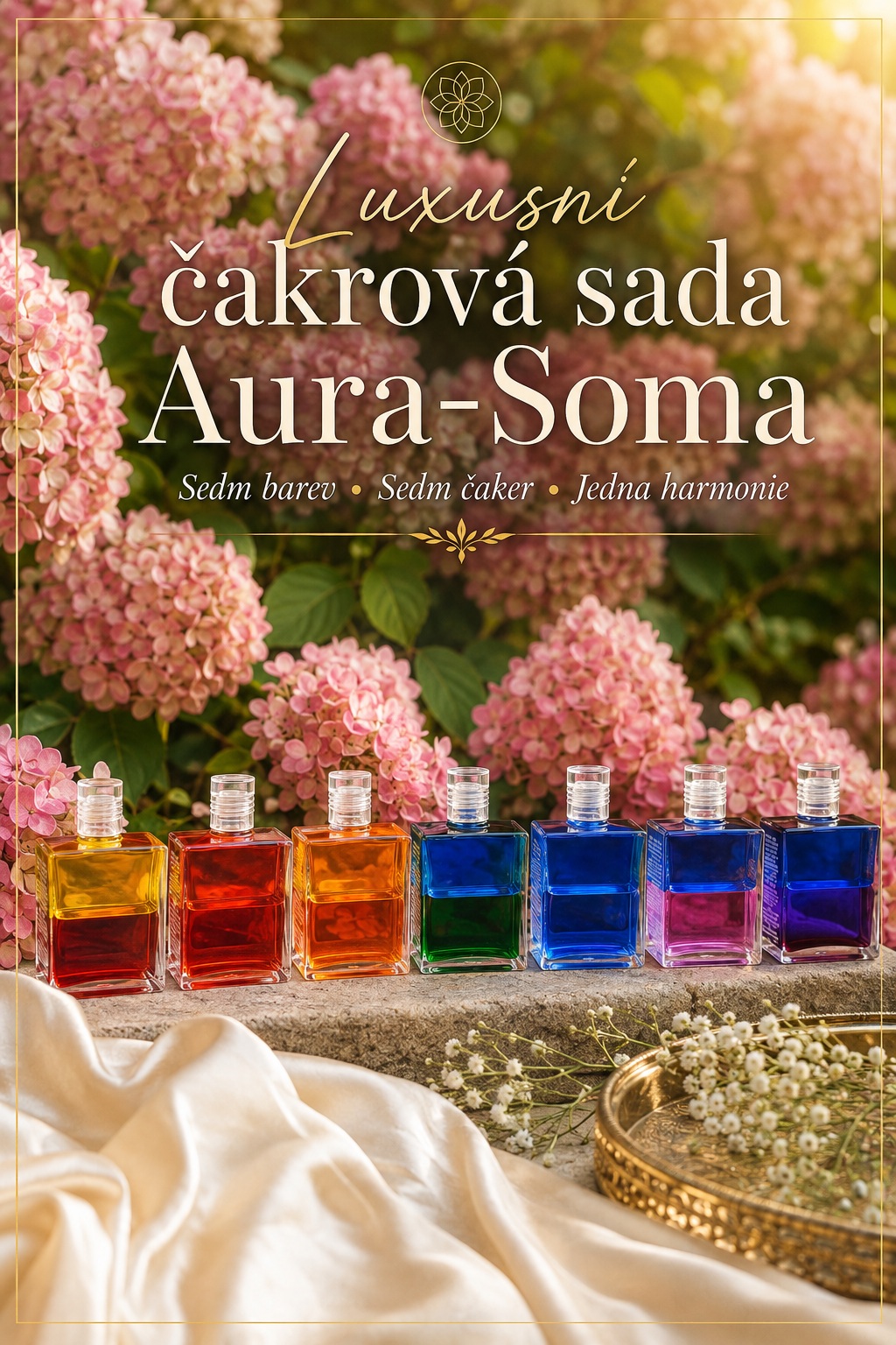 Luxusní čakrová sada Aura-Soma – když barvy vytvoří harmonii prostoru