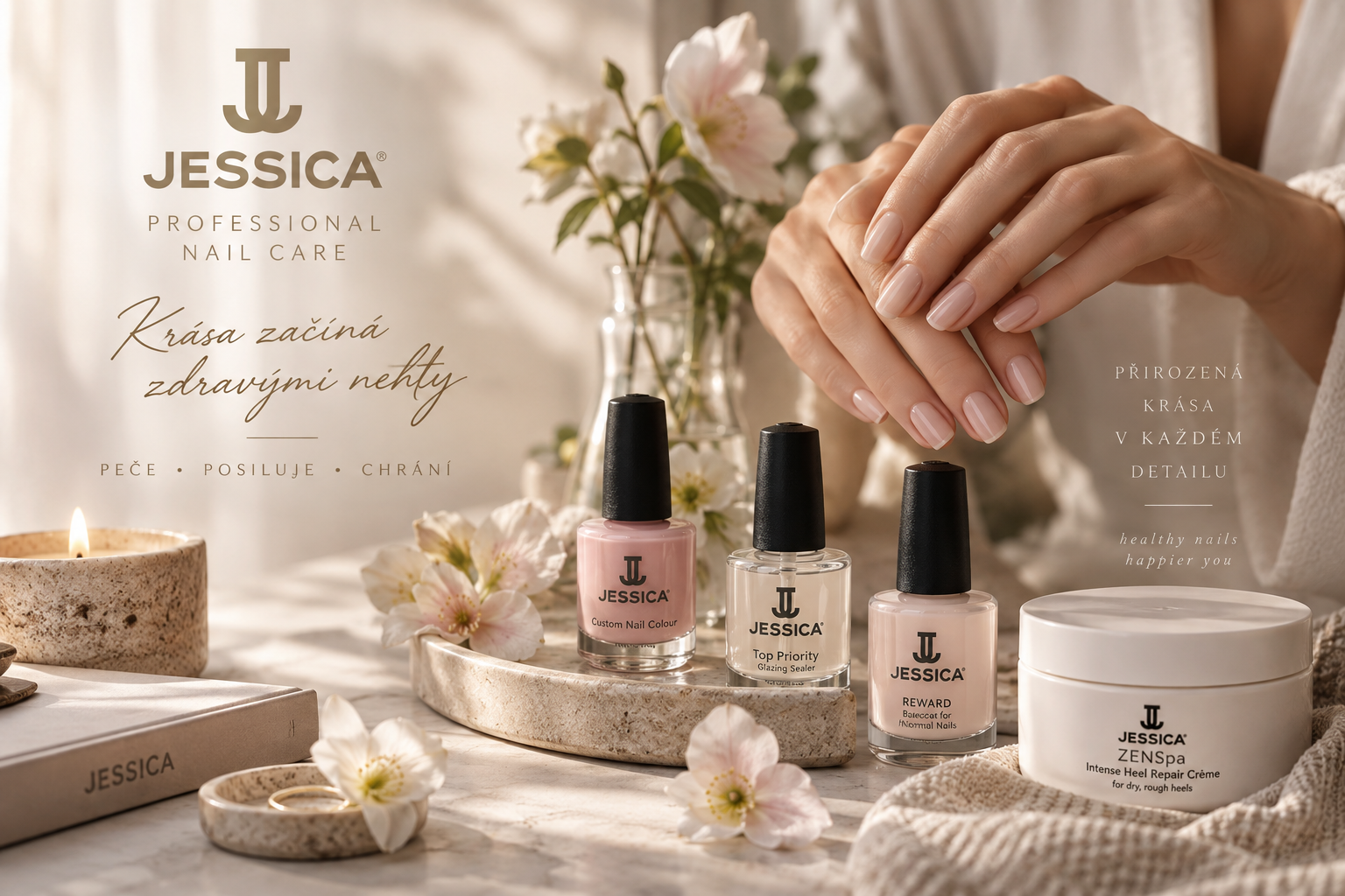 Jessica Cosmetics: jak pečovat o slabé, křehké a namáhané nehty