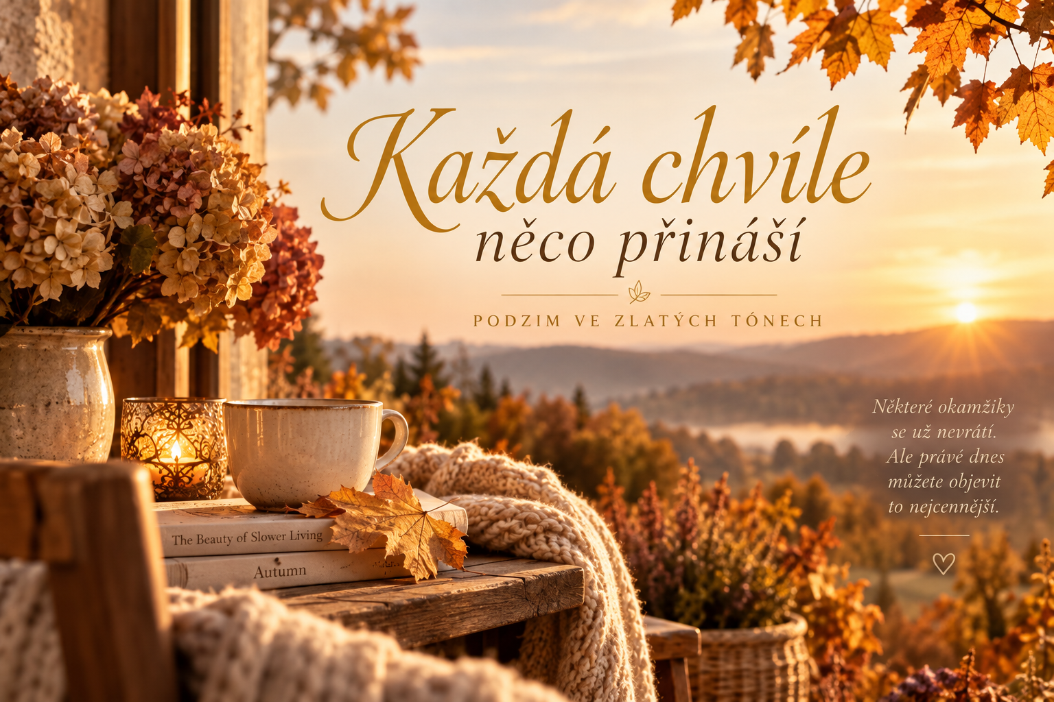 Každá chvíle něco přináší – podzim ve zlatých tónech