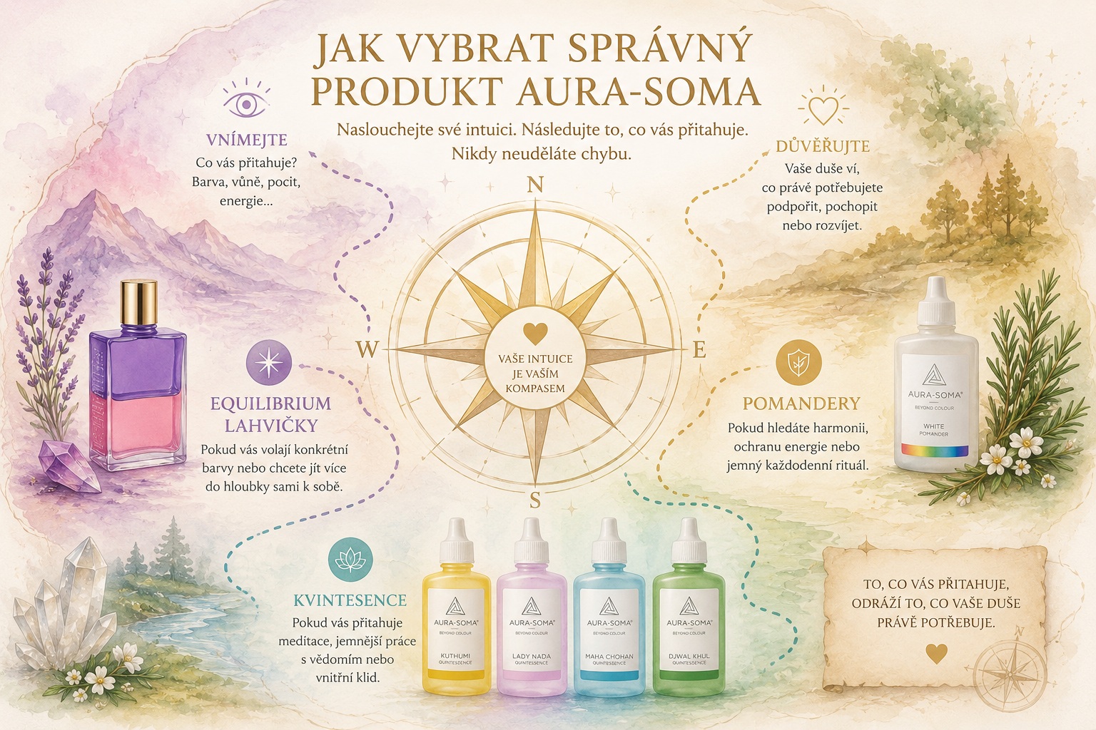 Jak vybrat správný produkt Aura-Soma? 