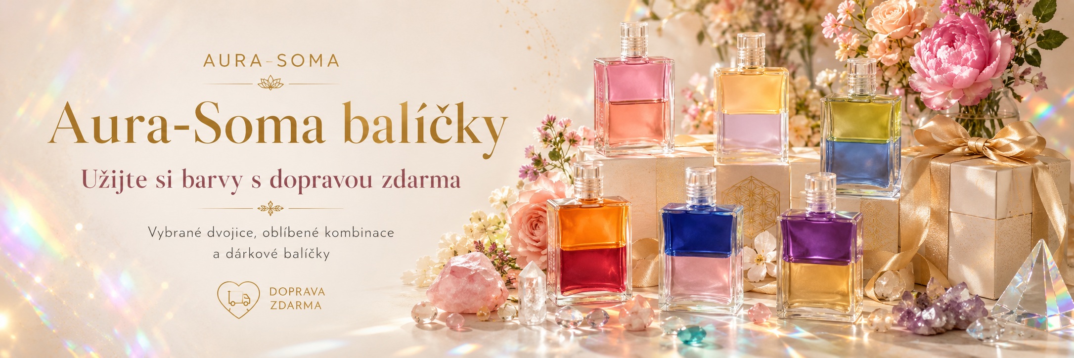 Aura-Soma balíčky s dopravou zdarma