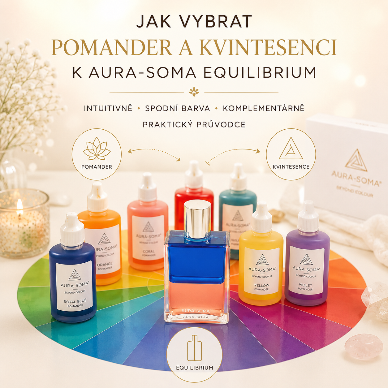 Jak vybrat Pomander a Kvintesenci k Aura-Soma Equilibrium