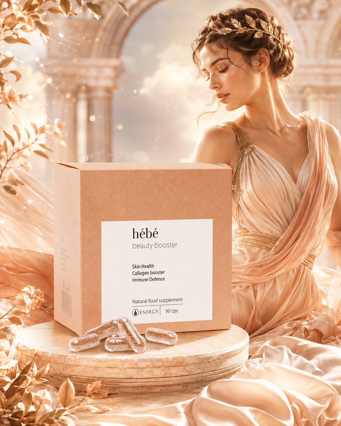 Energy Hébé Beauty Booster s motivem bohyně Hébé