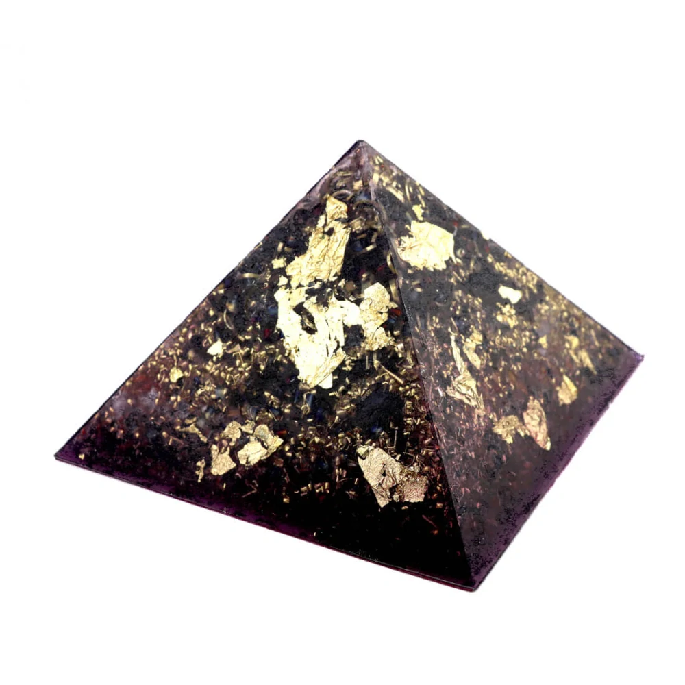 CASA DI RA – Pyramida z orgonitu a šungitu 15 cm,ruční výroba Made in Italy