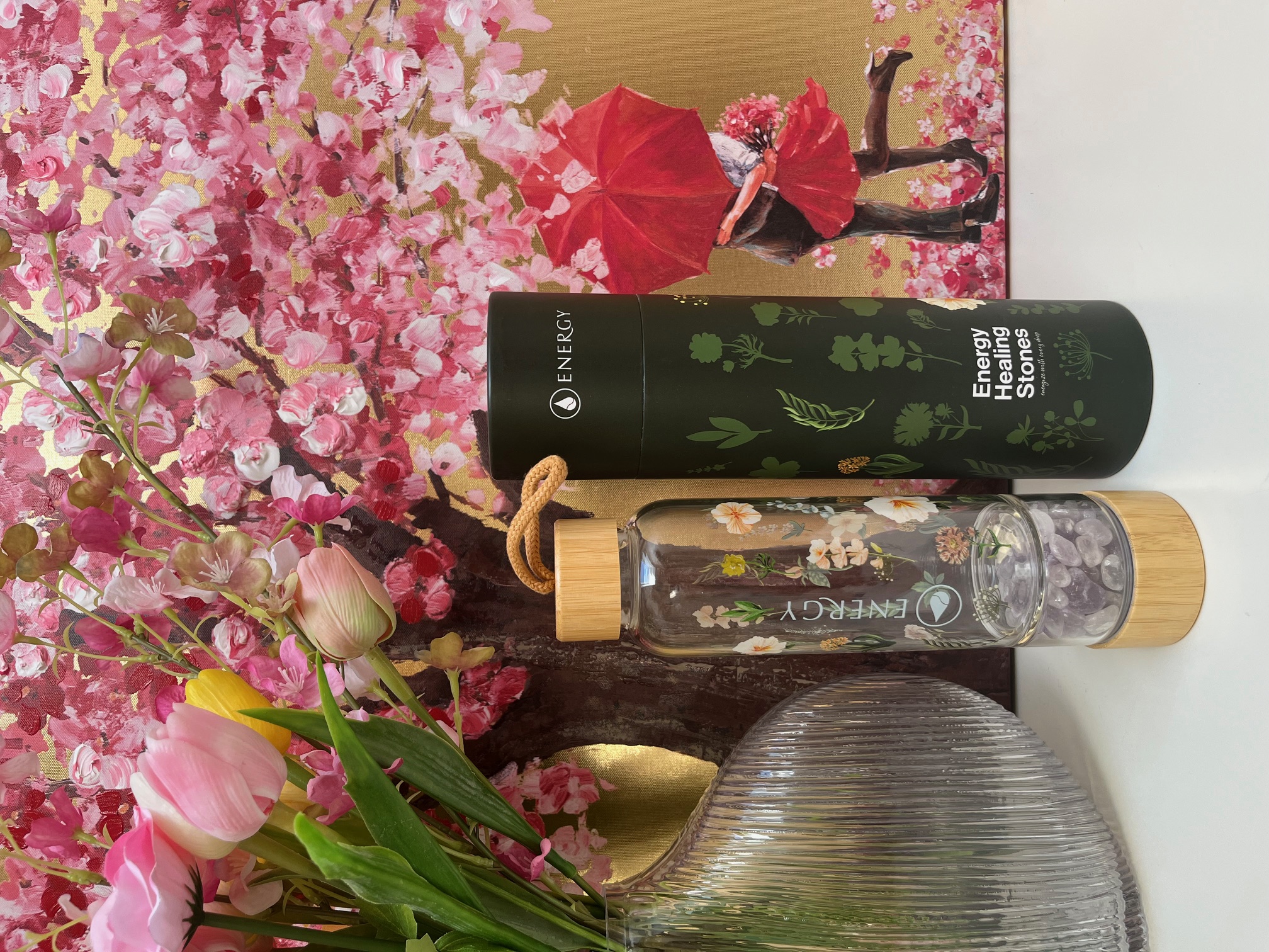 Energy Healing Stones – harmonizační láhev s ametystem