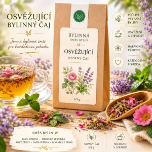 Osvěžující bylinný čaj