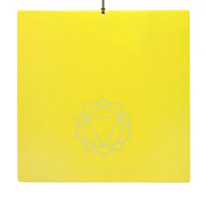 Tesla destička LEG Manipúra 21 × 21 cm – Žlutá síla vůle | Solar plexus | Made in Italy