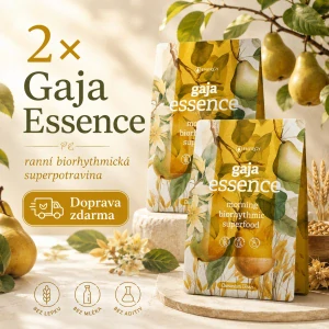 Energy Gaja Essence – Ovesná kaše hruška & vanilka 2× 420 g 