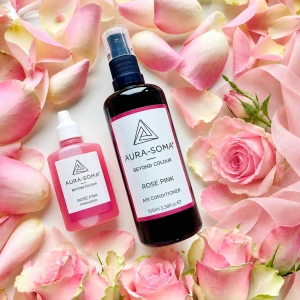 Aura-Soma set Růžová růže | Pomander 25 ml + prostorový sprej