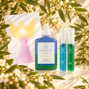 Aura-Soma set – Klid srdce | Heart Rescue + 2 mini Pomandery