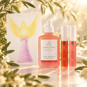 Aura-Soma set – Láska a moudrost | Love-Wisdom Rescue + 2 mini Pomandery