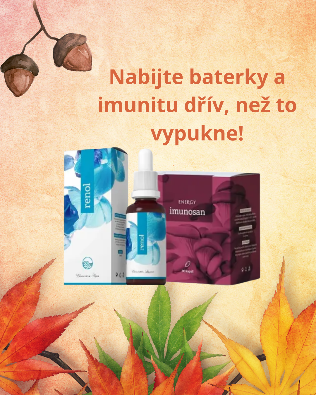 RENOL + IMUNOSAN – podpora ledvin, imunity a životní energie 🌿💪