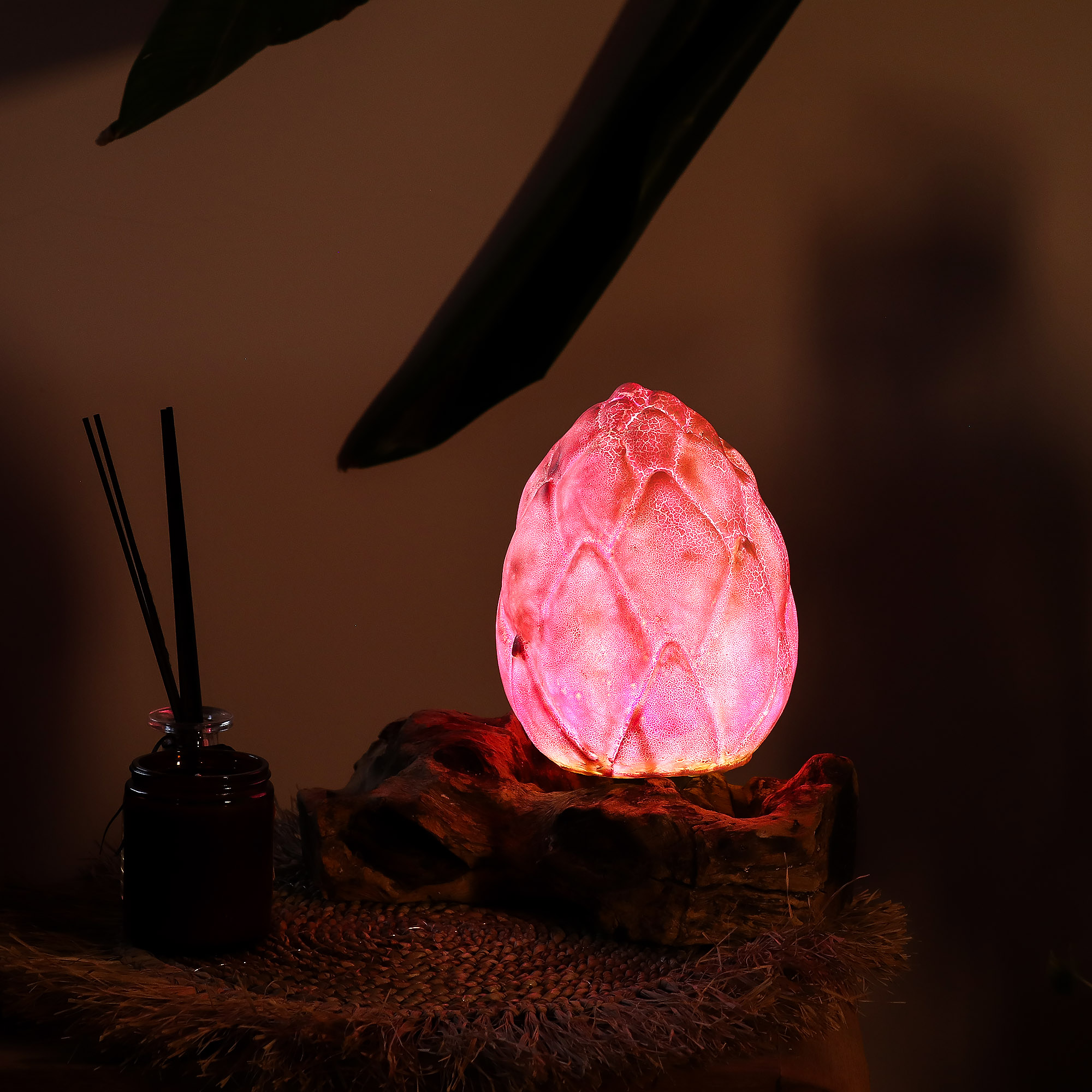 DriftGlow Lampa - Popraskaný Lotosový Květ - Fialový GamWL-07 )