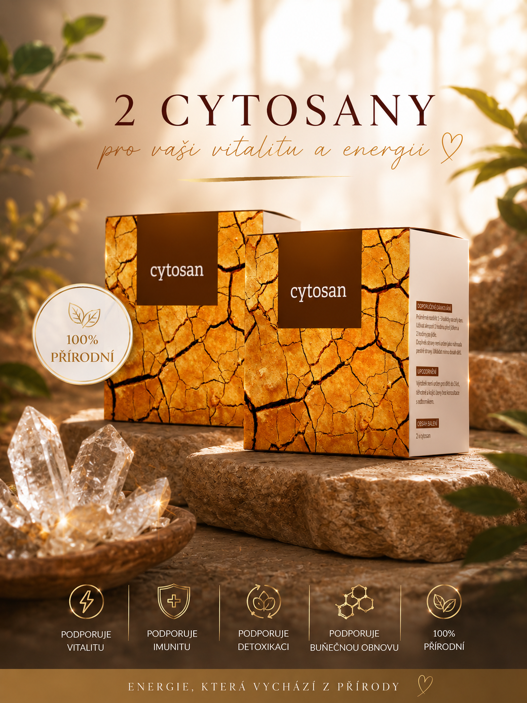 Energy Cytosan 2set 180 kapslí