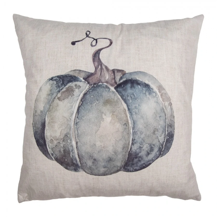 Béžový dekorativní polštář s dýní Country Style Pumpkin - 45*45*4 cm