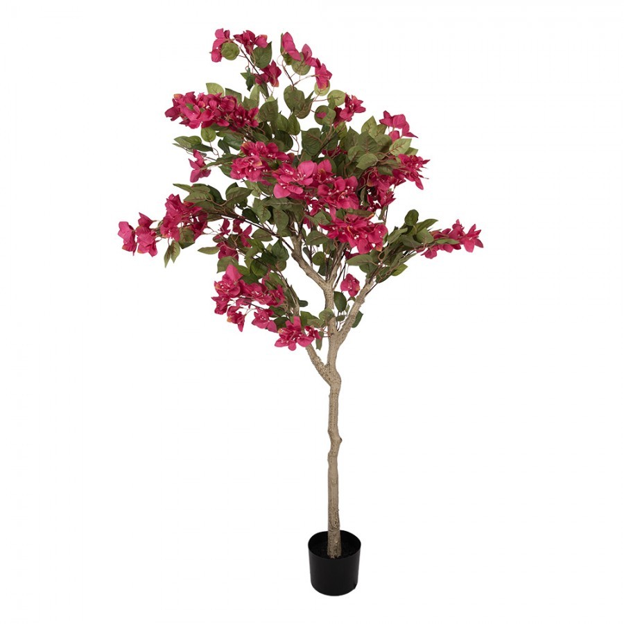 Dekorační strom s růžovými květy Bougainvillea Tree - 55*55*130 cm