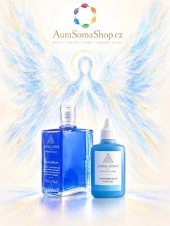 Aura-Soma set Krční čakra – B2 + Safírový Pomander