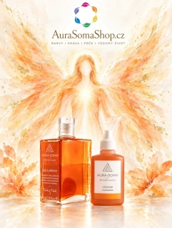 Aura-Soma set Sakrální čakra – B26 + Oranžový Pomander